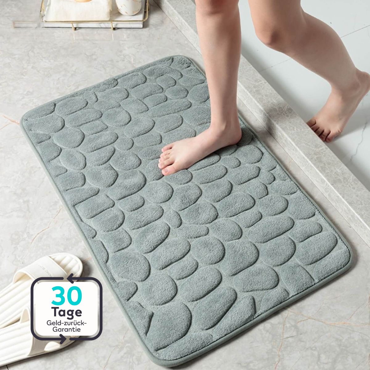Serenosole™ DryMat | Hält dein Badezimmer trocken und bleibt jedes Mal an Ort und Stelle | Bester Rutschfester Teppich 2025