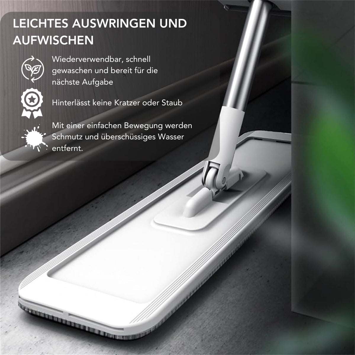 Serenosole™ DirtBuster | Bester Wischmopp 2023 (+3 GRATIS PREMIUM MIKROFASER PADS)