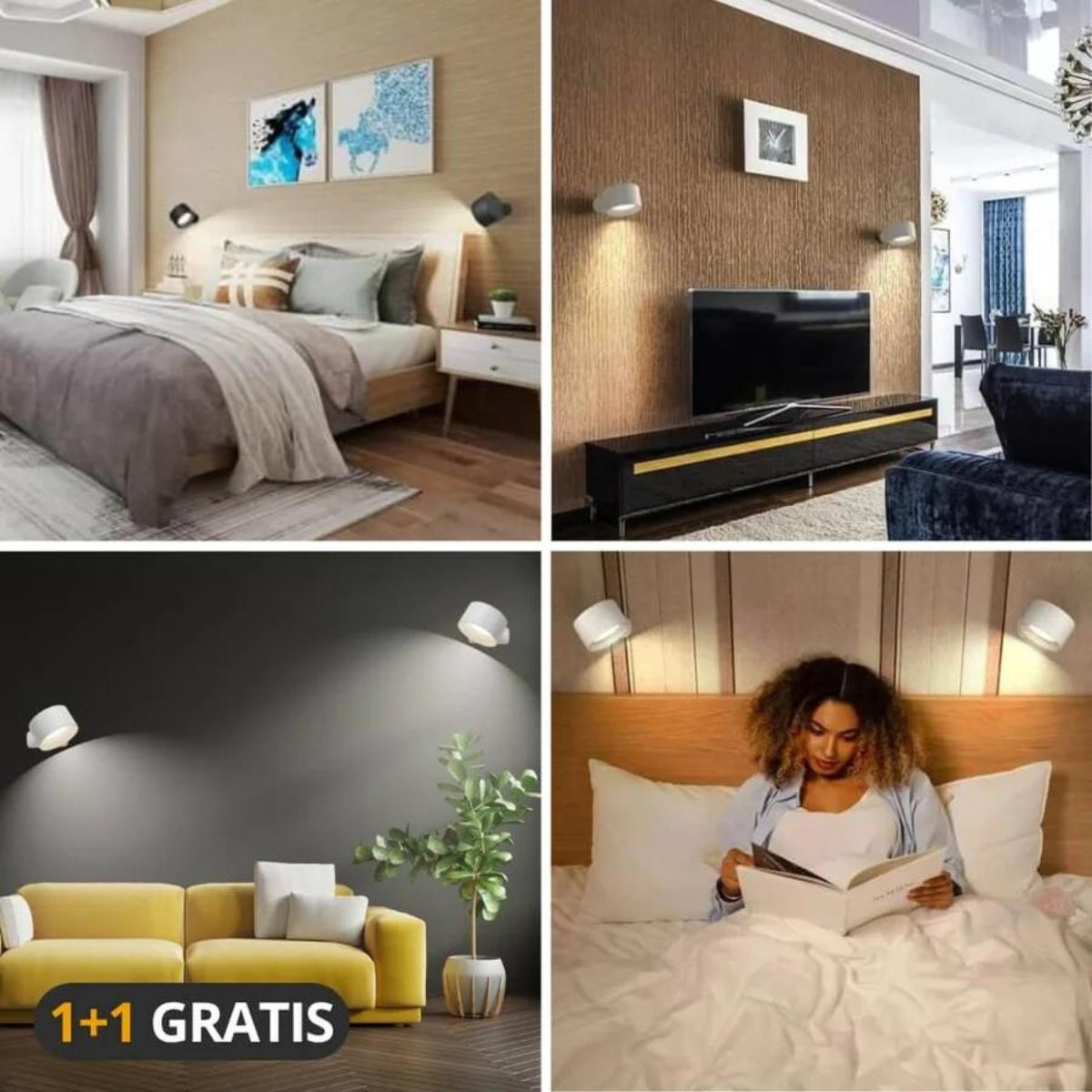 Serenosole™ Aurora 360° Wandleuchte | Keine unansehnlichen Schnüre in Sicht (1+1 GRATIS)