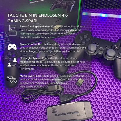 Serenosole™ UltraPlay 4K Spielstick | Retro-Spiele in beeindruckender 4K-Auflösung | Ultimatives Retro-Gaming in 4K