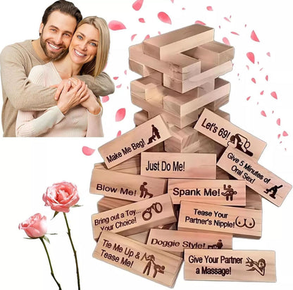 Serenosole™ LoveStack | Zieh einen Block, entfache den Spaß und bring Spannung in euer Date | Fesselndstes Paar-Spiel 2025