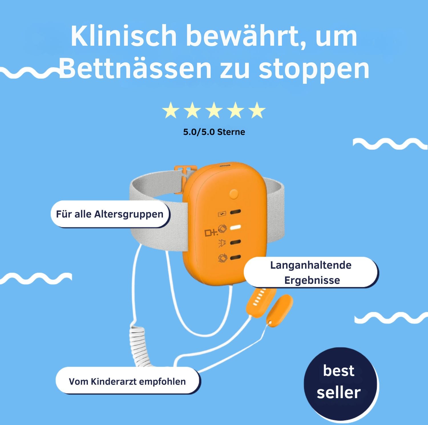 Serenosole™ DryGuard | Hilft deinem Kind, die ganze Nacht trocken zu bleiben | Die smarteste Lösung gegen Bettnässen 2025