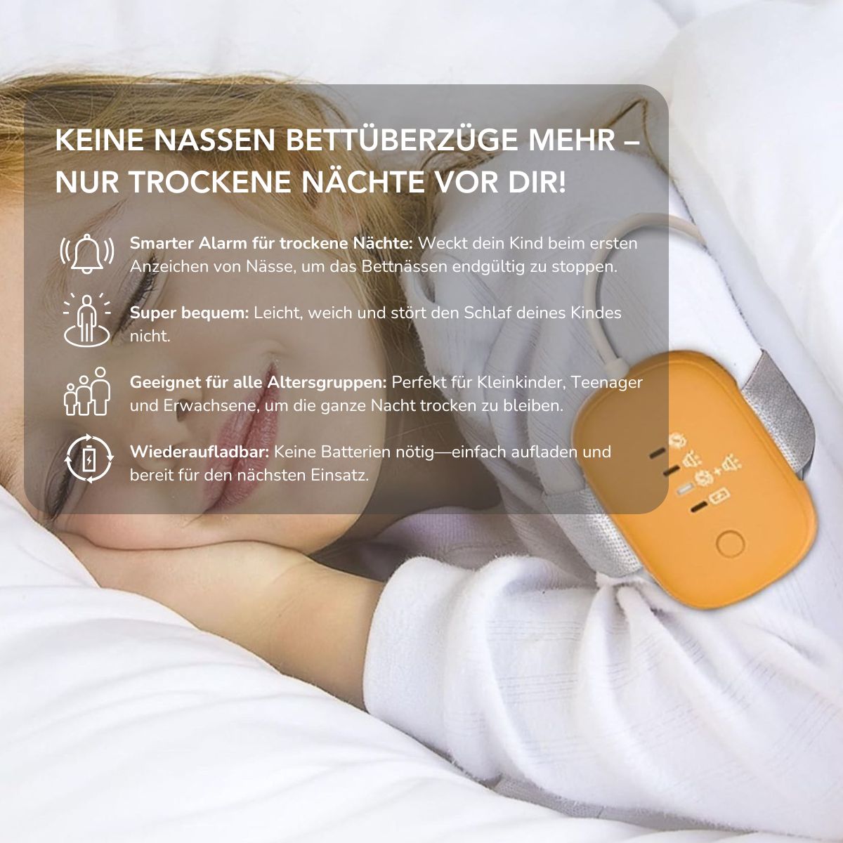 Serenosole™ DryGuard | Hilft deinem Kind, die ganze Nacht trocken zu bleiben | Die smarteste Lösung gegen Bettnässen 2025