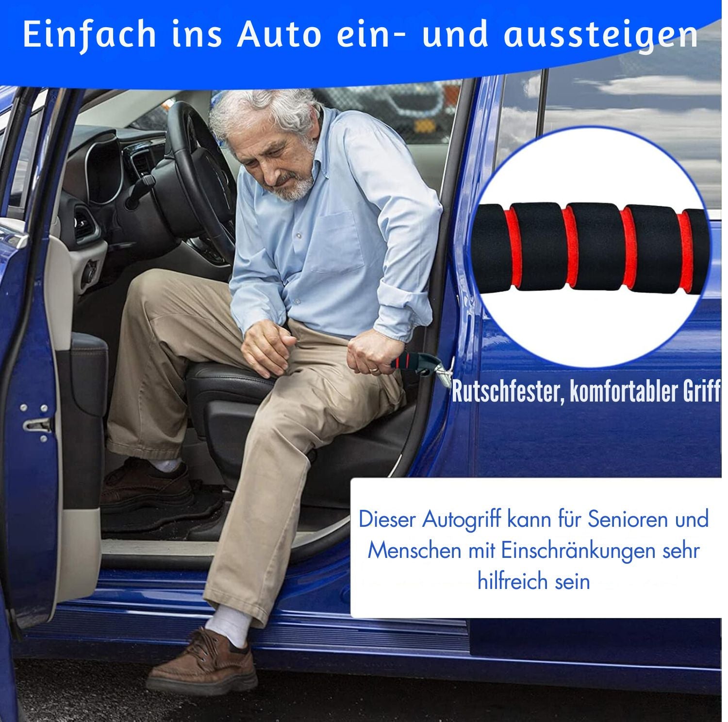 Serenosole™ EasyExit Autotürhebel | Bequemer und sicherer Ausstieg | Bestes Autowerkzeug 2024 (1+1 GRATIS)