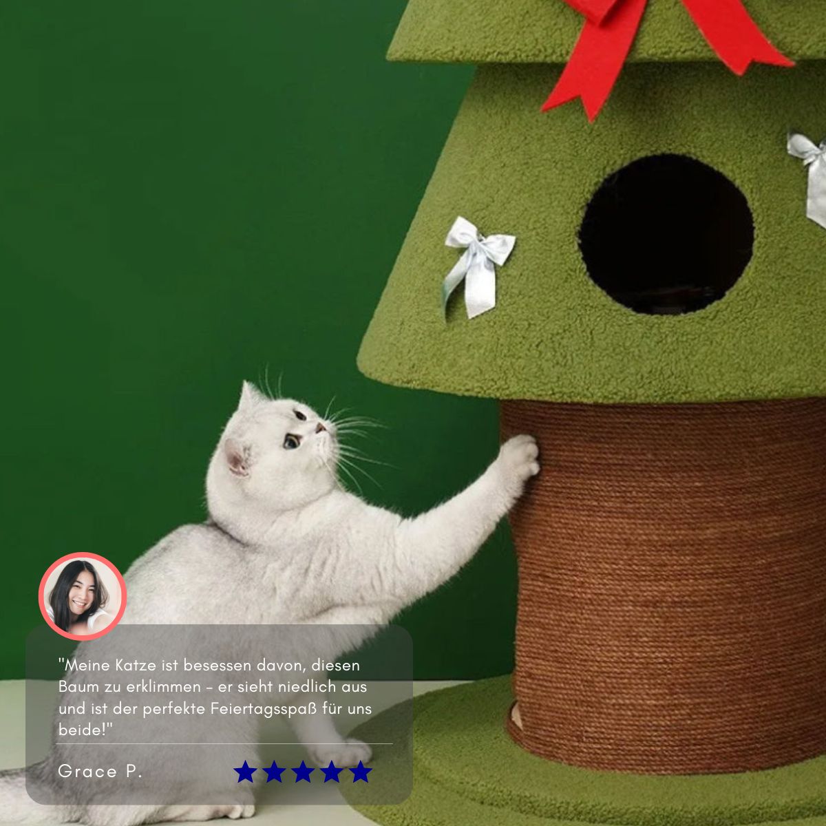 Serenosole™ PurrfectTree Katzen-Weihnachtsbaum | Der neue Lieblings-Weihnachtsbaum deiner Katze | Purrfekte Weihnachtsbaum 2024