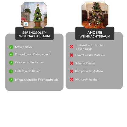 Serenosole™ PurrfectTree Katzen-Weihnachtsbaum | Der neue Lieblings-Weihnachtsbaum deiner Katze | Purrfekte Weihnachtsbaum 2024
