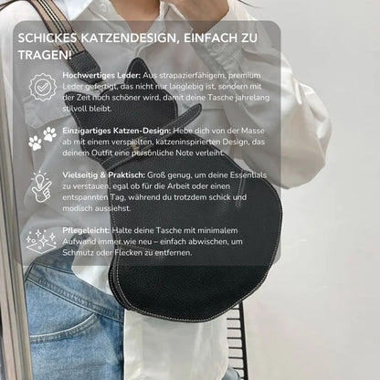 Serenosole™ PurrLeather Katzenledertasche | Weiches Lederdesign, sanft zum Fell und langlebig!