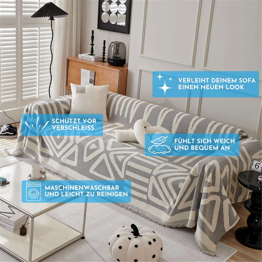 Serenosole™ SnugSofa | Hält dein Sofa makellos, kratzfrei und wie neu | +4 GRATIS Geschenke