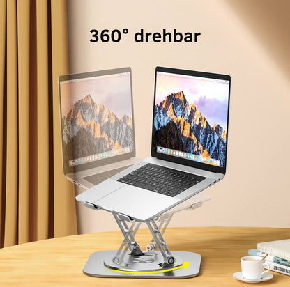 Serenosole™ DeskLift Laptop-Ständer 360 Grad | Der bequemste und vielseitigste Laptop-Setup