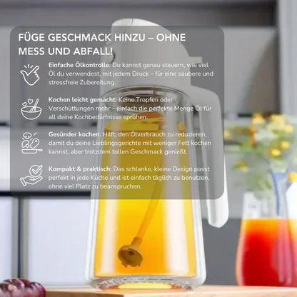 Serenosole™ OlioMist Ölspender | Öl wird perfekt mit nur einem Druck dosiert | Der Effizienteste Ölspender 2024