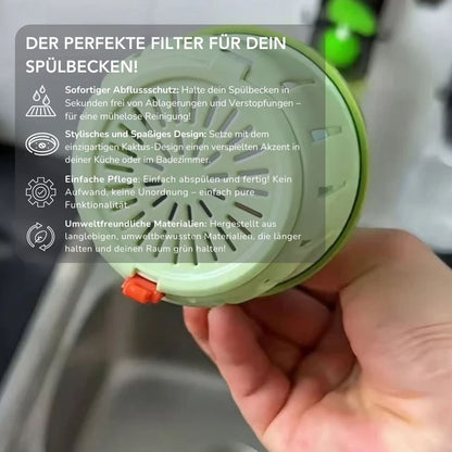 Serenosole™ CactiGuard Kaktus-Spülbeckenfilter | Halte dein Spülbecken sauber und frei von Verstopfungen