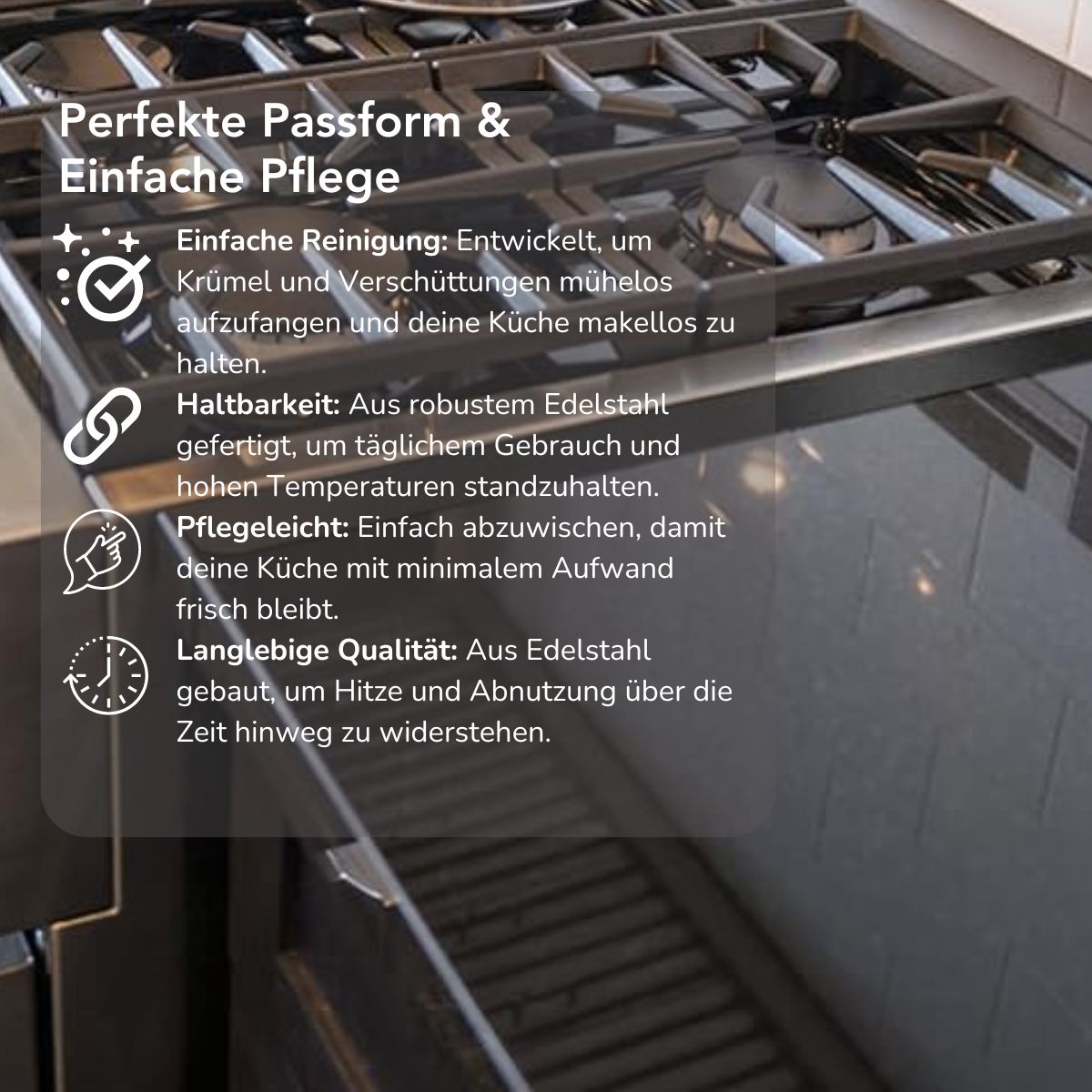 Serenosole™ SteelGap Edelstahl Spaltfüller | Nahtlose Abdeckung mit robustem Edelstahl | Beste Lösung gegen Splete 2024 (1+1 GRATIS)