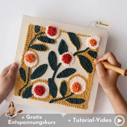 Serenosole™ ArtfulStitch | Dein kreativer Weg aus Stress &amp; Erschöpfung – Finde Ruhe, Stich für Stich | + GRATIS Komplettset