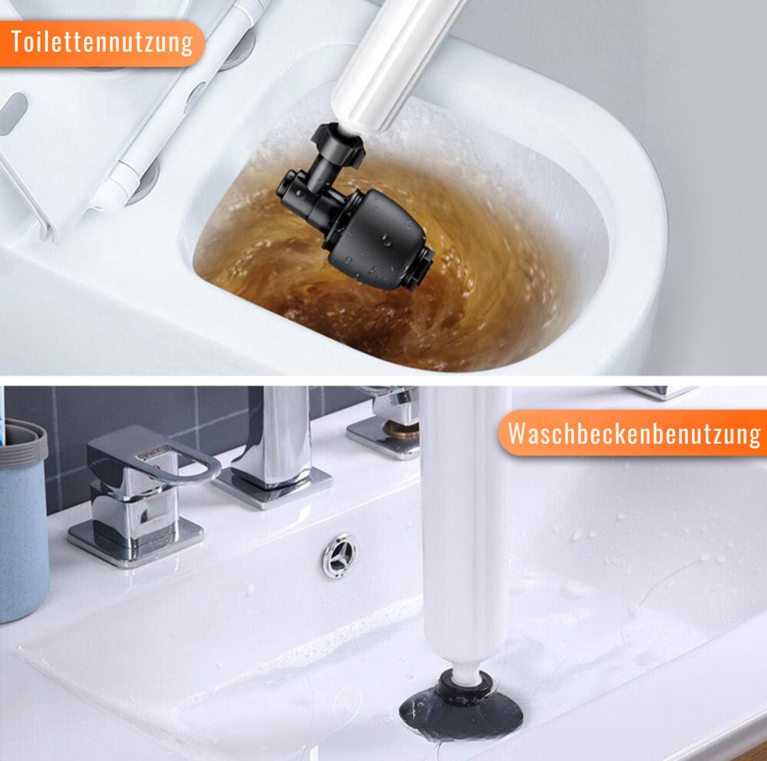 Serenosole™ DrainBlaster Turbo air pressure plunger | Beseitigt Verstopfungen in Sekunden |  Ultimativer Verstopfungs-Befreier 2024