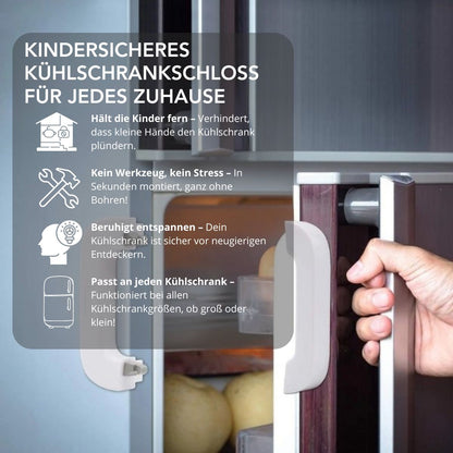 Serenosole™ SecureCool Kühlschranktürschloss | Hält Kinder fern und sichert deinen Kühlschrank | Top kindersicheres Kühlschrankschloss 2024